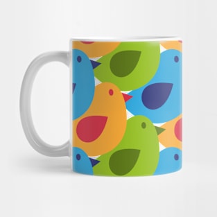 Coloured birds pattern Mug